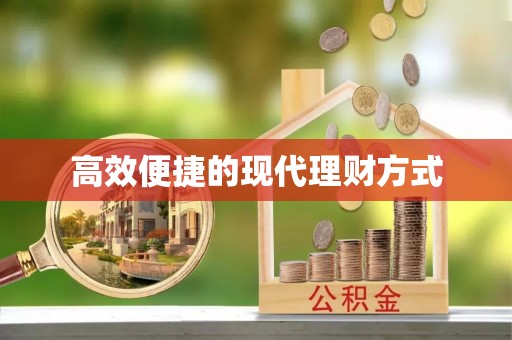 尤溪高效便捷的现代理财方式