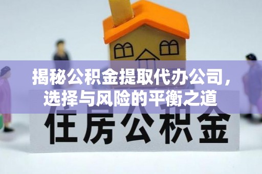 尤溪揭秘公积金提取代办公司，选择与风险的平衡之道